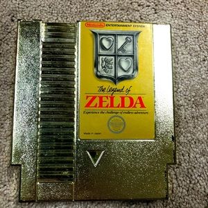 Legend of Zelda GOLD Nintendo NES Original Authentic
